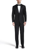 One-Button Peaked-Lapel Tuxedo