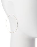 Large Magic Diamond Hoops, Yellow Gold