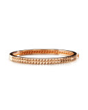18K Rose Gold Pyramid Bangle
