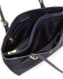 York Small Saffiano Tote Bag, Tory Navy
