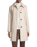Classic Wool Peacoat, White