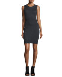 Ribbed Knit Sleeveless Sweaterdress