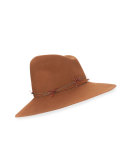 Drake Asymmetric Felt Hat, Brandy