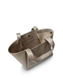 Alex Medium Leather Tote Bag, Metallic Bronze