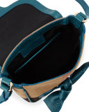 Girls' Jute Leather-Trim Crossbody Bag