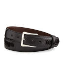 Glazed Alligator Belt with Sterling Silver Buckle (Made to Order)