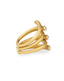 18k Multi-Row Ring with Diamonds