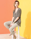 Tapered Cuff Pants, Tan