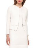 Identity Wool Crepe Jacket, Moonstone Ivory