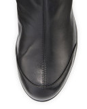 Arst Waterproof Wedge Knee Boot, Black