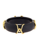 Kinshasa Liquid Metal Pavé Crystal Wrap Cuff Bracelet