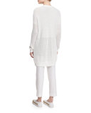 Marled Knit Long Cardigan