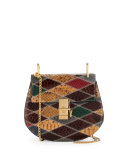 Drew Small Python Shoulder Bag, Multi