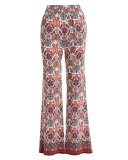 Aryn Folkloric Printed Silk Pants
