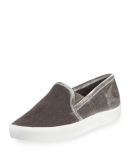 Huxley Velvet Slip-On Sneaker