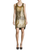 Scale Sequined Tank Dress