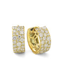 18K Glamazon Stardust Small Diamond Hoop Earrings