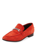 Cooper Suede Chain Loafer