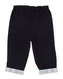 Casual Cotton Trousers, Blue, 3-18 Months