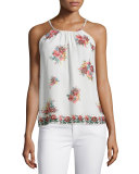 Gris Floral-Printed Sleeveless Top
