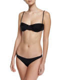 St. Lucia Solid Swim Bottom, Black