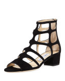 Ren Suede Caged 35mm Sandal