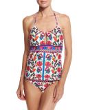 Antigua Honey Tankini Swim Top, Multi