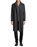 Raymond Raw-Edge Coat, Gray