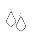 Sophee Statement Drop Earrings in Gunmetal