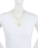 Baroque Pearl Pendant Necklace, 16"