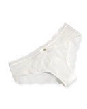 Présage Lace Hipster Briefs, Milk