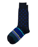 Pocco Dotted & Striped Socks