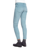 Mathias Corduroy Cropped Pants, Pearl Blue