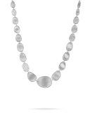 Lunaria Collar Diamond Necklace in 18K White Gold