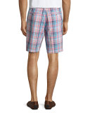 Manteo Madras Plaid Shorts, Pink/Blue