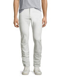 Wight Coated Skinny Jeans, White