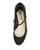 Renee Brocade Mary Jane Pump, Baroque Black