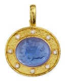 Cerulean Goddess Chariot Pendant