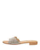 Florette Floral Chain Slide Sandal