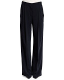 Star Wide-Leg Pants, Black