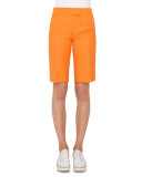 Straight-Leg Bermuda Shorts, Marigold