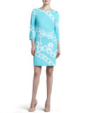 Jonah Posh Printed Ponte Dress