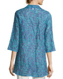 Tonal Ribbon Topper Jacket, Blue