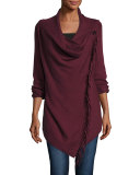 Cilantro Fringe Draped Cardigan