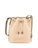 Longchamp 2.0 Large Leather Bucket Bag, 