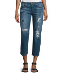 The Ex-Lover Distressed Cropped Jeans, Nicola