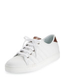 Playfield Men's Leather Low-Top Sneaker, White