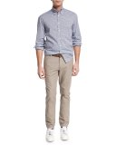 Canvas Five-Pocket Pants, Brown