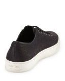 Austin Leather Low-Top Sneaker, Black 