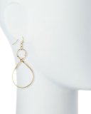 Golden Figure-Eight Dangle Earrings